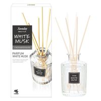 サワデー香るスティック パルファム ホワイトムスク 玄関 部屋用 芳香剤 本体 70ml 1セット（1個×3） 小林製薬