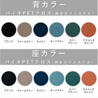 【組立設置込】プラス BeneS メッシュチェア ハイバック 可動肘 バイカラーフレーム ブラック KD-BN511MKL BK 1脚（直送品）