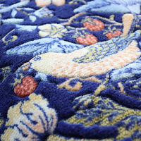 川島織物セルコン モリスデザインスタジオ インテリアマット 2400×500×8mm ブルー FT1702A_29B 1枚（直送品）