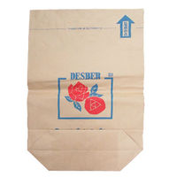 ホワイトバリーン クラフト紙製マチ付き大型紙袋 Desber 60L SKPB-38 1セット(100枚)（直送品）