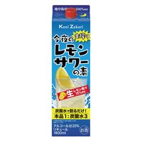 國盛 今夜の生搾りレモンサワーの素 パック 1.8L 1セット（1本×6） 中埜酒造 リキュール 割り材　業務用　大容量