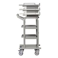 ナカキン 電子カルテカート(テーブル昇降式) DCT-90S-W 1台 63-8463-26（直送品）