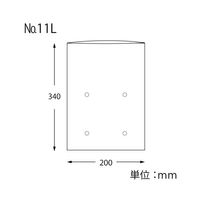 シモジマ スワン ボードンパック #20ー11L 穴あり プラマーク入り 100枚入 006763242 1パック(100枚)（直送品）