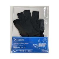 岡本 弾性グローブ 黒 F638-970L-23-90 1枚 65-6671-60（直送品）
