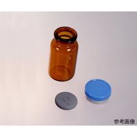三田理化工業 ステリバイアル(ゴム栓、キャップ付き) 透明 100mL 5本入 SB-100C-BFA 1箱(5本) 4-4009-06（直送品）