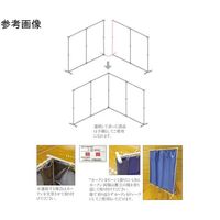 マシュール 連結衝立 140幅 オフホワイト MYRT180-140W 1セット 65-3366-77（直送品）