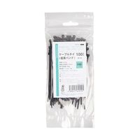 紺屋商事 結束バンド ケーブルタイ 屋外用 黒 100×幅2.5mm 100本入 01281110 1パック(100本)（直送品）