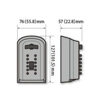 ケイデン・セキュリティー機器販売 カギ番人プラス 壁付型プッシュ式 PS12 1パック 63-7823-91（直送品）