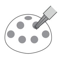 名優 寛骨臼リーマ専用ブラシ 3本入 66-0012-17 1袋(3本)（直送品）