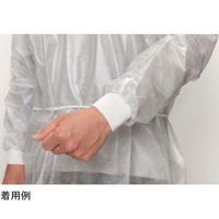 アイソレーションガウン(PE防水ーリブ袖)個包装 白 AAMIレベル3基準品 100枚入り FV-IG-011WH 1ケース(100枚)（直送品）