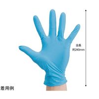 フィフティ・ヴィジョナリー ニトリルグローブ ブルー パウダーフリー L 100枚×10箱入 FV-NG-002-L 1ケース(1000枚)（直送品）