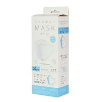 アズワン 口元空間広々マスク ホワイト 20枚入 7-8543-01 1箱(20枚)（直送品）