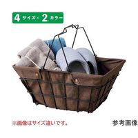 アズワン ワイヤーファブリックバスケット 買い物かご L アイボリー 68-0987-02 1個（直送品）