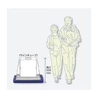 アズワン スタンドサインキューブ 身障者専用駐車場 イエロー 片面表示 68-0587-17 1個（直送品）