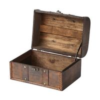 アズワン 木製トランクボックス ブラウン M 68-0949-96 1個（直送品）