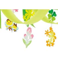 アズワン みつばち親子2連ペナント 160cm 68-0949-98 1個（直送品）