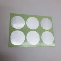 松浦工業 ポイントマーカーシール(薄手・丸型大) 50mmΦ 6片シート×100枚 68-2013-14 1組(600片シート)（直送品）