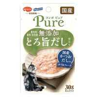 コンボ ピュア キャット パウチ かつお・国産かつおだし入り 無添加 国産 30g 1セット（1個×12）キャットフード