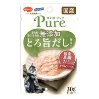 コンボ ピュア キャット パウチ かつお・国産真鯛だし入り 無添加 国産 30g 1セット（1個×12）キャットフード