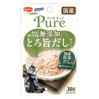 コンボ ピュア キャット パウチ 鶏＆かつお・国産昆布だし入 無添加 国産 30g 1セット（1個×12）キャットフード