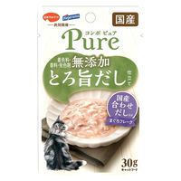 コンボ ピュア キャット パウチ まぐろ・国産合わせだし入り 無添加 国産 30g 1セット（1個×12）キャットフード