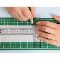 新潟精機 カッティング方眼T型定規 快段目盛 10x13cm CAGSーT15KD 1セット(2個)（直送品）