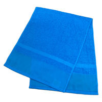 日繊商工 感謝の熨斗付き「少し長め日本製タオル/青色」【名刺ポケット付袋入】 PC401SB-kansha-360 1箱(360枚入)（直送品）