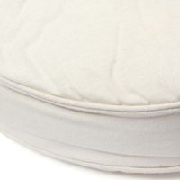 厚手ラウンドクッション アイボリー LAKOLE/ラコレ