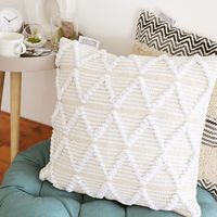 ぽこぽこクッションカバー ホワイト LAKOLE/ラコレ