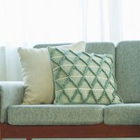 ぽこぽこクッションカバー グリーン LAKOLE/ラコレ