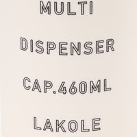 マルチディスペンサー460ml オフホワイト LAKOLE/ラコレ