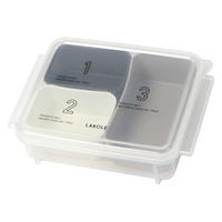 冷凍保存容器 モノクロ 1セット（1個×2） LAKOLE/ラコレ