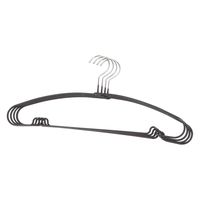 すべりにくいハンガー4点セット チャコール 1セット（1個（4本組）×2） LAKOLE/ラコレ