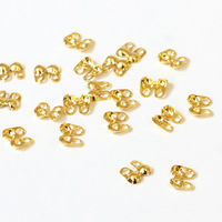 日本紐釦貿易(Nippon Chuko)NBK Vカップ 1.5mm玉用 20個入 ゴールド KE513-G 1セット5袋(バラで100個（直送品）