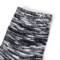 メンズ スラブ風ショートソックス ネイビー 25～27cm LAKOLE/ラコレ