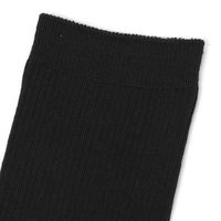 メンズ TCジャストリブソックス ブラック 25～27cm LAKOLE/ラコレ