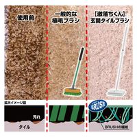 激落ちくん 玄関タイルブラシ ジョイント+スペア1個付 1セット レック