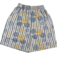 ブルーメイト 甚平 サックス 130cm 男児 綿100%リップル ストライプ柄 14492E BL2 130 1着（直送品）