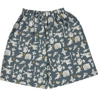 ブルーメイト 甚平 ブルー 140cm 男児 綿100%リップル 動物柄 14492E BL3 140 1着（直送品）