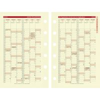 ２０２５年度１月始まりダイアリー クオバディス タイマー１４　ミニ６穴　システム手帳レフィル 1週間バーチカルタイプ IVペーパー 1冊（直送品）