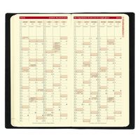 ２０２５年度１月始まりダイアリー クオバディス プランニング１７プレステージ　クラブ １週間バーチカルタイプ ブラック 1冊（直送品）