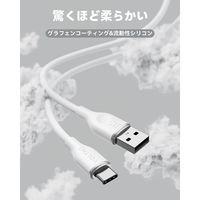 VOLTME USB充電ケーブル 1.8m USB Type-C[オス] - USB-C[オス] 100W シリコン製 ホワイト
