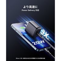 VOLTME USB充電器 TypeC 20W ブラック V2084 1個