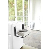 tower（タワー） 洗濯機横マグネット折り畳み棚 タワー ブラック 5097 1台 山崎実業