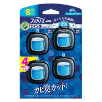 ファブリーズ 車用 イージークリップ 防カビ+消臭 クリスタルアクア 1セット（1パック（4個入）×6） 消臭剤 芳香剤 P＆G