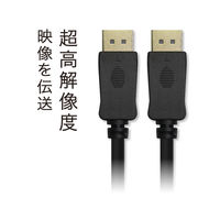 ナカバヤシ DisplayPort 1.4ケーブル 1.8m DP-1418BK 1本