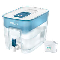 【お得セット】 ブリタ（BRITA）タンク型 浄水器 フロー ベーシックブルー マクストラプロ カートリッジ４個付き