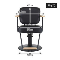 SEVEN BEAUTY (セブンビューティー) スタイリングチェア combo 100 ブラック 45245-SET-1 1台（直送品）