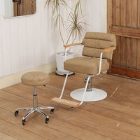 SEVEN BEAUTY (セブンビューティー) スタイリングチェアOslo ベージュブラウン 31080 1台（直送品）