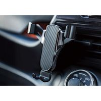 カシムラ 自重式スマホホルダー カーボン&ブラックメッキ AT-95 1台